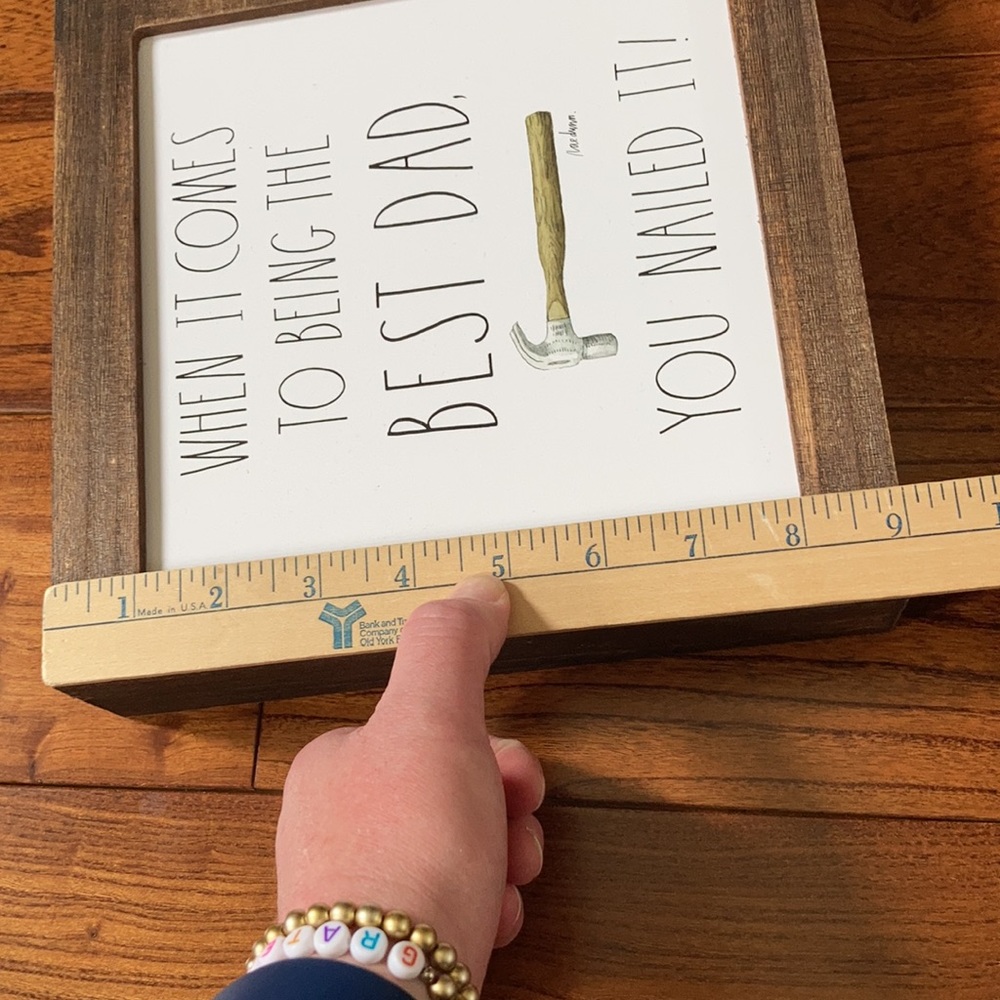 NWT Rae Dunn Father’s Day Wooden Box Sign - Picture 14 of 16